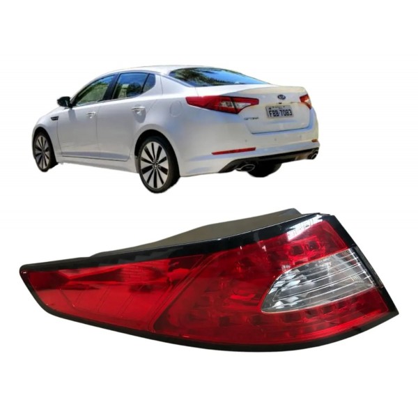 Lanterna Traseira Esquerda Kia Optima 2013 2014 2015 Detalhe Esquerdo/motorista Vermelho