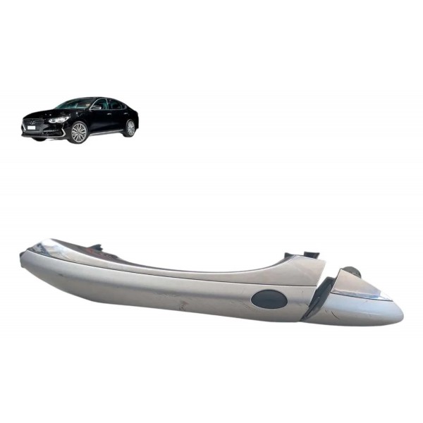 Maçaneta Externa Dianteira Esquerda Hyundai Azera 2012 2016 Prata Dianteira