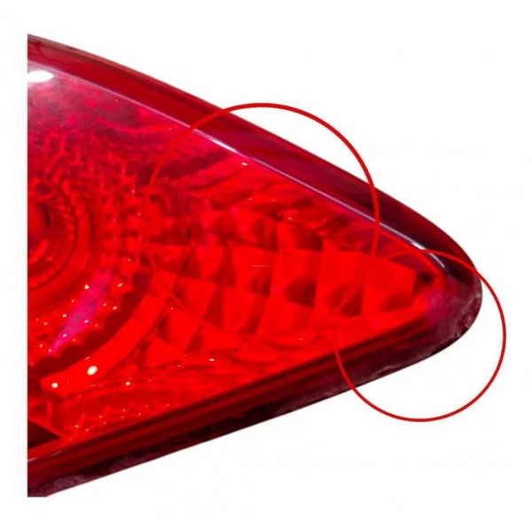 Lanterna Esquerda Peugeot 3008 2011 2012 Aplique Tampa Detal Esquerdo/motorista Vermelho
